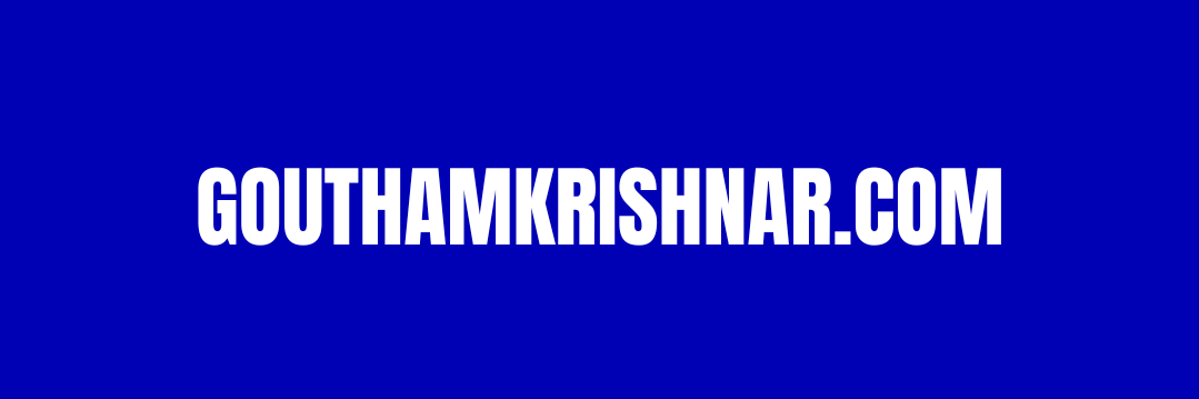 gouthamkrishnar.com